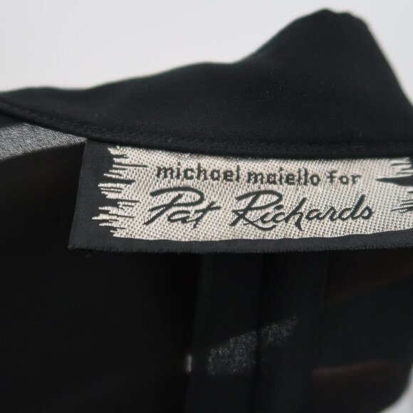 Vintage Michael Maiello for Pat Richards Black Jumpsuit Size 10 1970's - Picture 2 of 16